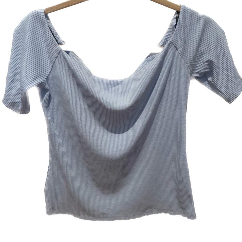 H&M Ribbed Off-Shoulder Top